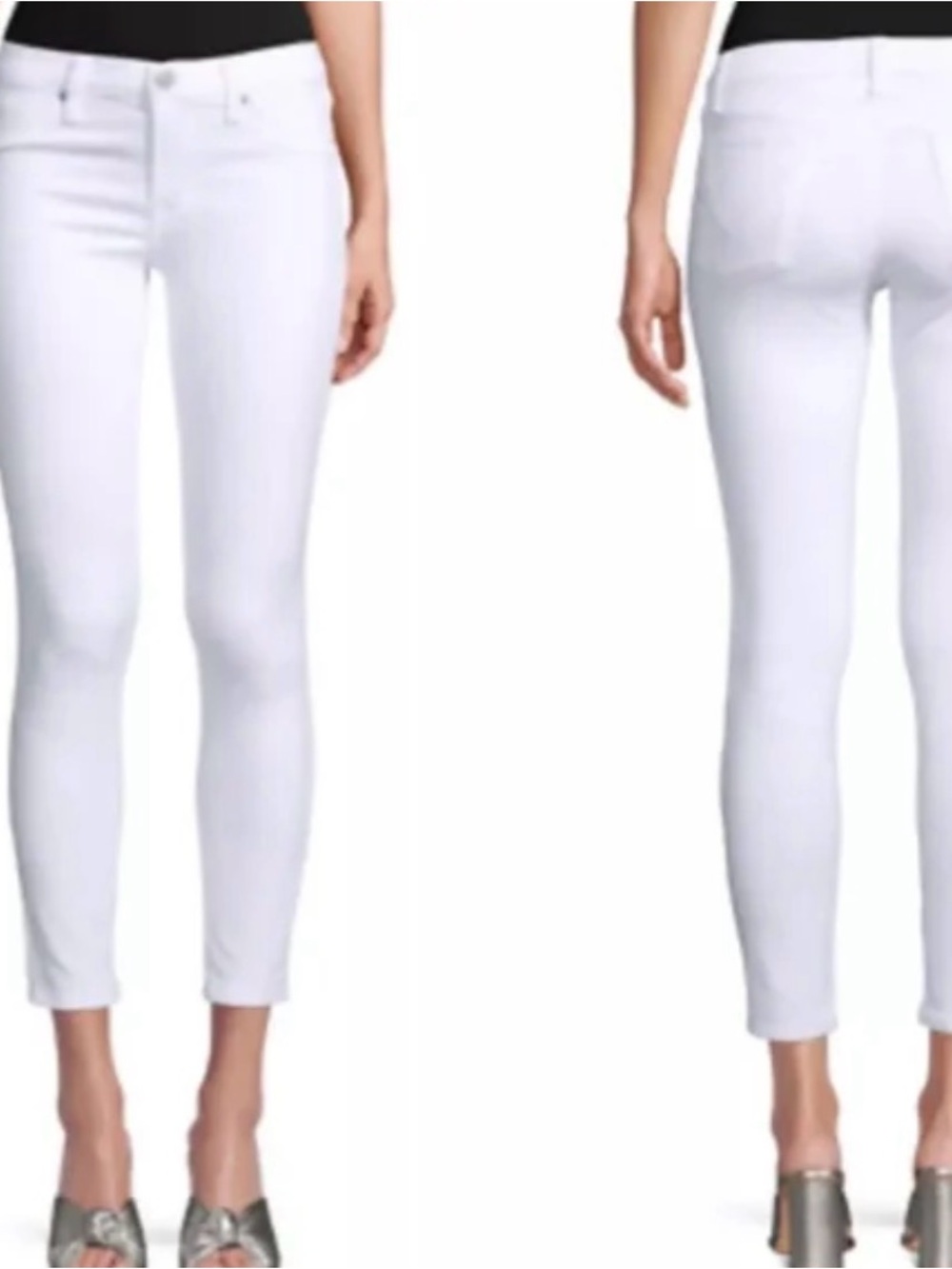 Hudson Krista Super Skinny White Jeans